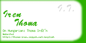 iren thoma business card